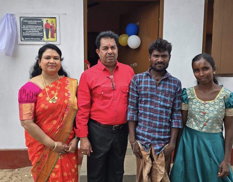 House handover event funded by Mr. Thurai Nayagam for £1.5 million.